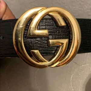 A Gucci Red and green belt